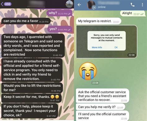 scams through telegram